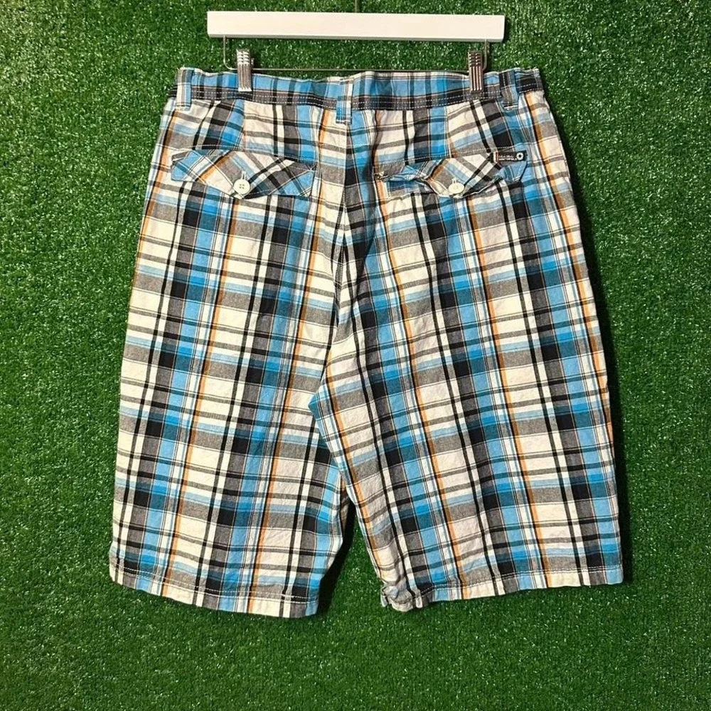 Southpole Plaid cargo shorts‎ Y2K Skater Size 38